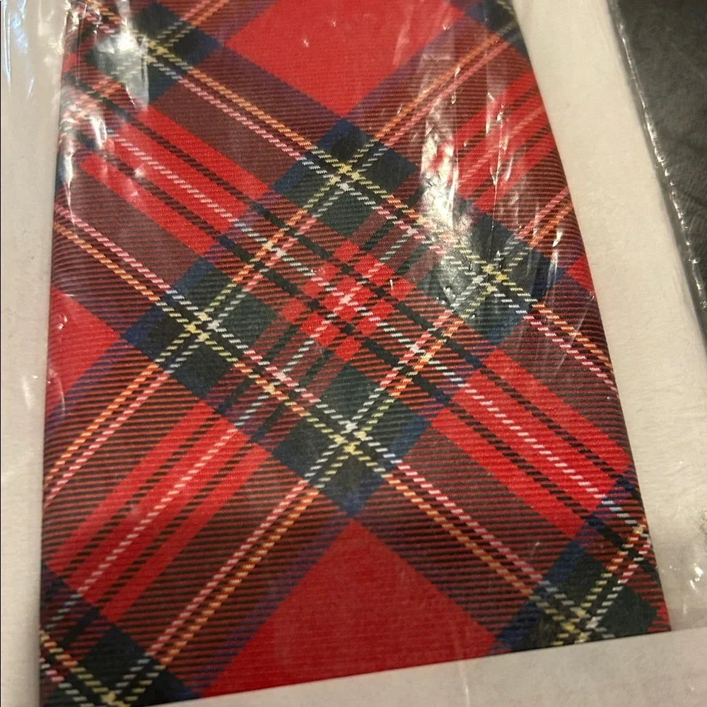 Kohl's Classic Red and Black Plaid Kids Tie